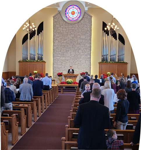 Sanctuary and Pews with Audience